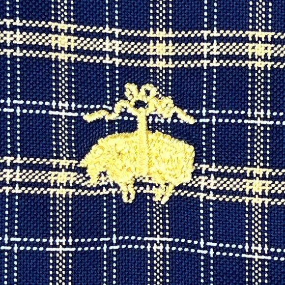 Brooks Brothers Supima Cotton Casual Shirt Blue Check Long-Sleeve Button-Down - Picture 8 of 13